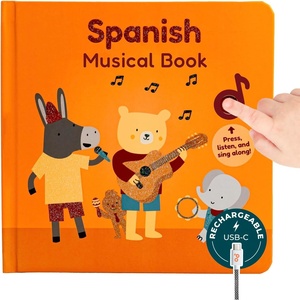 image:imageCalis Books Spanish Nursery Rhymes Sound Book for Babies and Toddlers 13  Baby Books with Spanish Songs for Kids  Libros en Espaol par Bebes Spanish ABCCanciones Tradicionales
