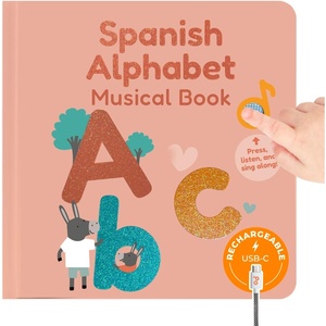 image:imageCalis Books Spanish Nursery Rhymes Sound Book for Babies and Toddlers 13  Baby Books with Spanish Songs for Kids  Libros en Espaol par Bebes Spanish ABCSpanish ABC
