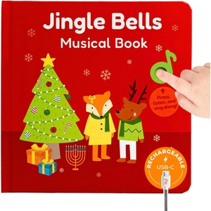 image:imageCalis Books The Nutcracker Book for Children Rechargeable USB Musical Book for Toddlers 13 The 6 Excerpts from Tchaikovskys Nutcracker Ballet Gift for KidsJingle Bells