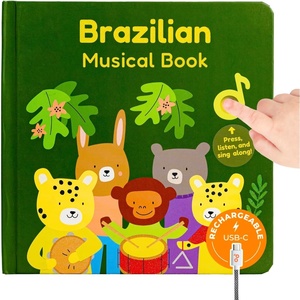 image:imageCalis Books French Nursery Rhymes  New Rechargeable Sound Books  Sound Book for Toddlers 13  Bilingual Books for 1 Year Old   French Baby BookBrazilian Nursery Rhymes