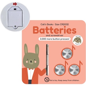 image:imageCalis Books New Battery Kit for Interactive Musical Books Battery Kit with 3 CR2032 Batteries and Small Screwdriver for Sound Books