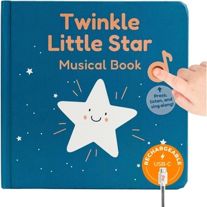 image:imageCalis Books Twinkle Twinkle Little Star  USBC Rechargeable Musical Book for 1YearOld  Sound Book for Toddlers 13 with Bedtime Lullabies  Nursery Rhymes Musical BookFavorite Lullabies